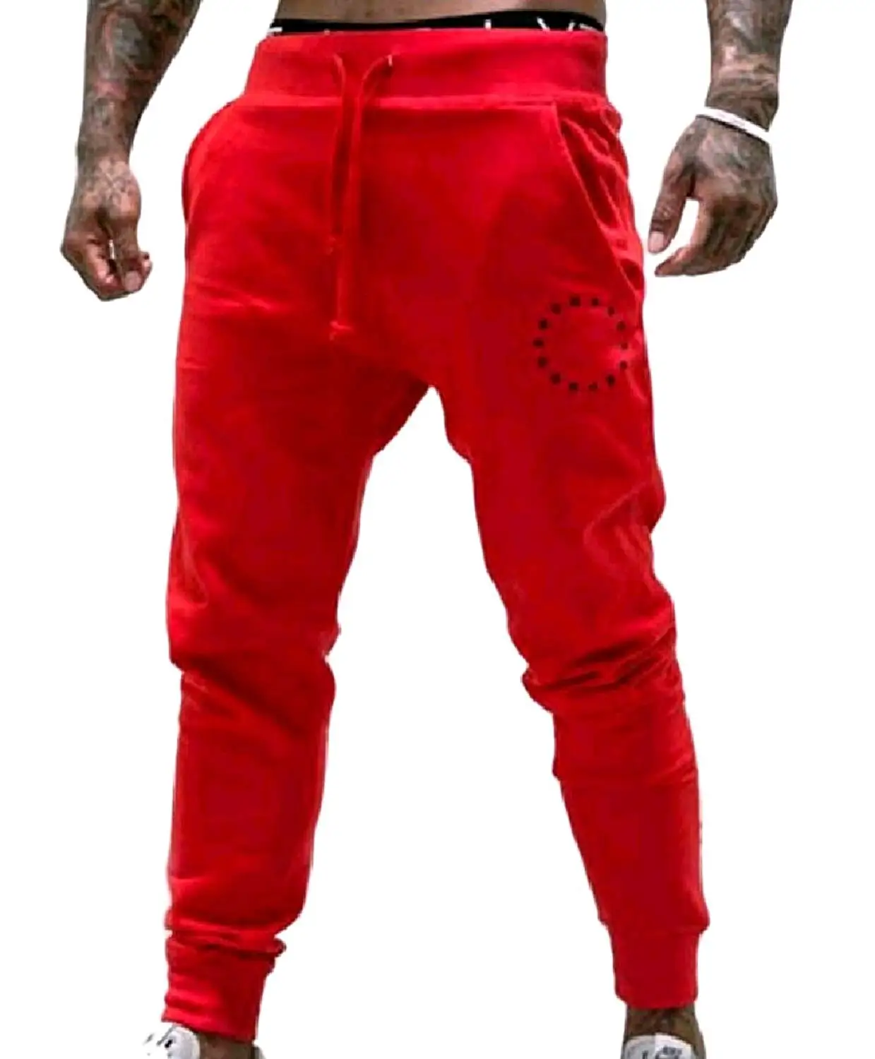 Mirrliy Mens Outdoor Relaxed-Fit Runnung Cotton Activewear Jogging Harem Pants