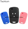 mix color remote key For and Silicone car key shells 3 button Silicone Car Key Cover for Chevrolet
