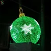 Animated Led Motif Lighted Up Outdoor Shopping Centre 3d Lighted Giant Christmas Ball