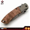 Tactical combat real knife cheap High Quality pocket knives With natural wood Handle 8CR13MOV Steel Cool Hunting Knives EDC Tool