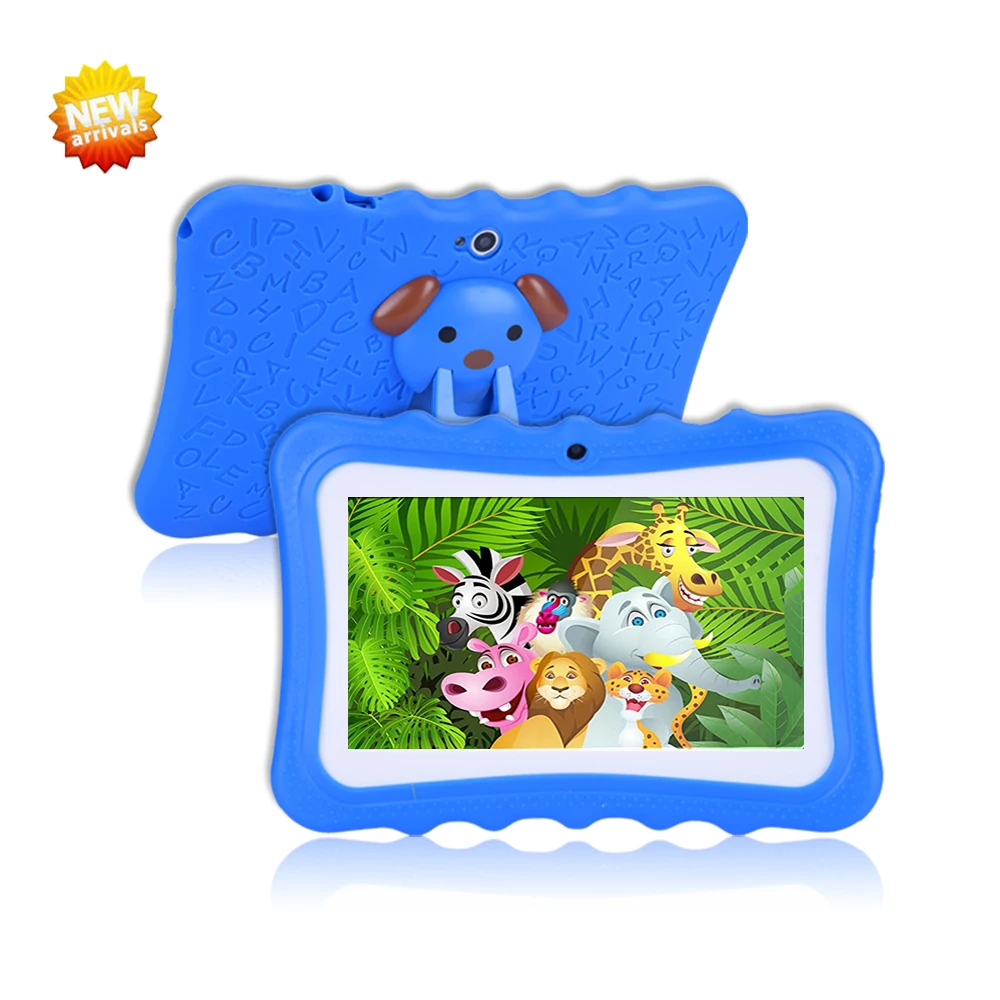 

2018 New Arrival Preschool Educational Kids Android Tablet 7'' HD Display with Silicone Protect Case, Black, blue, pink, red, yellow