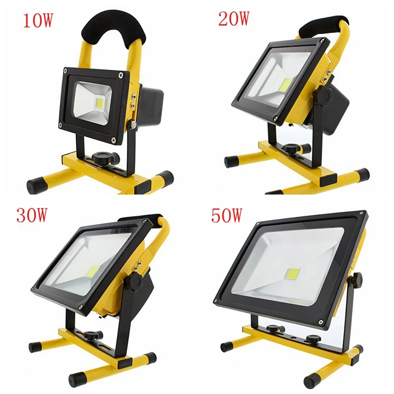 LED Flood Light 30 Watts 1800 Lumens DC5V Indoor/Outdoor IP 65 Waterproof Rechargeable Portable Job Site Work Light