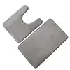 2 piece water absorbent bathroom rug memory foam bath mat set