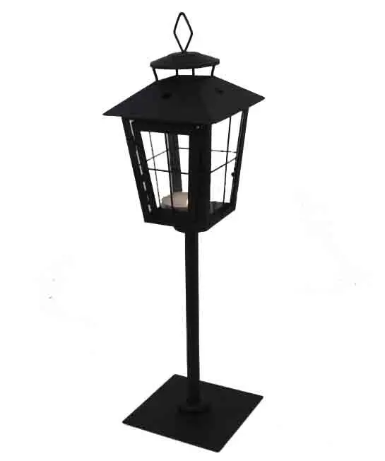 Outdoor And Cemetery Decoration Metal Candle Lantern Stand With Glass Panels Ml1880 Buy