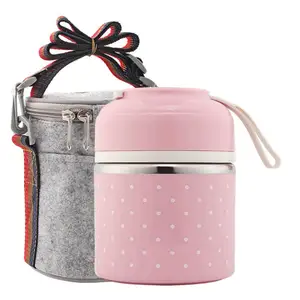Image of Amazon Hot Sale Plastic Lunch Box Metal Bento Tiffin Lunch Box Thermal for Kids