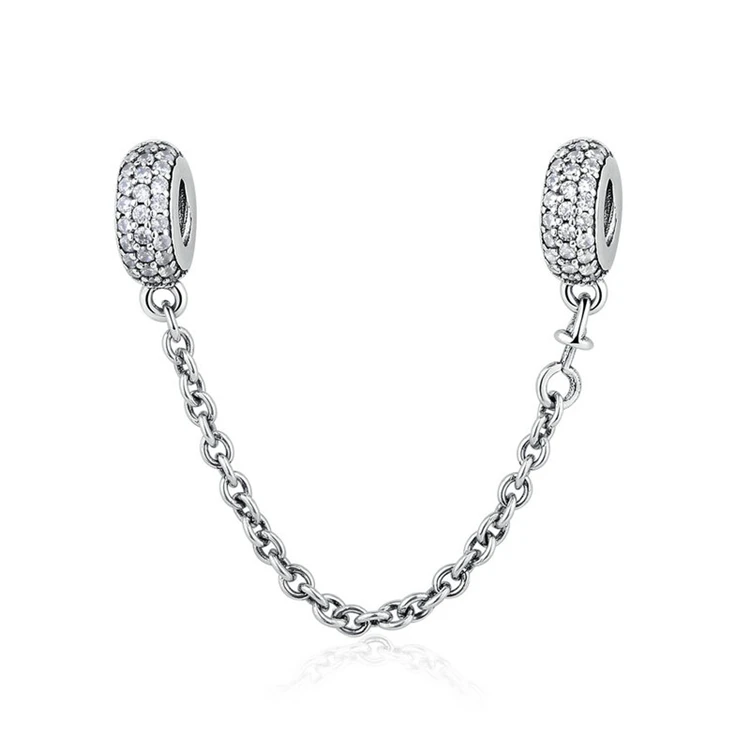 

Charm Beads Authentic Sterling Silver Inspirational Safety Chain