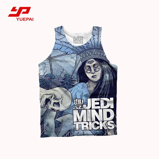 

Sublimation gym tank tops mens singlets vest sports custom gym tank top