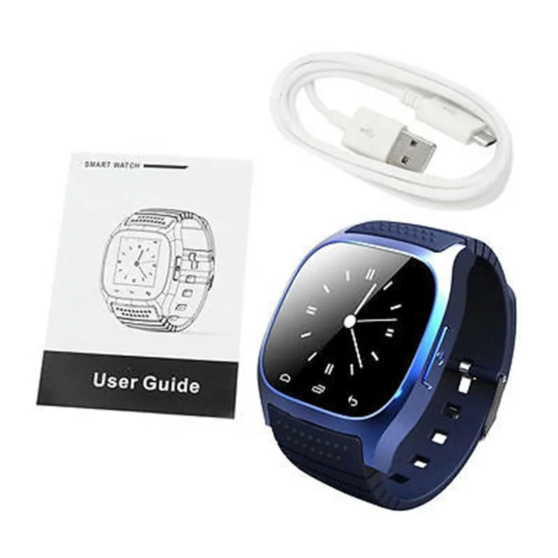 

2021 Sport newest fashion cell phone smart watch m26 smartwatch band, Black, blue, red, white