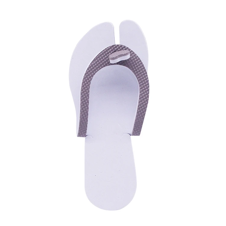 

Wholesale White Custom Hotel Disposable EVA foam Pedicure salon Slipper Spa Flip Flops, Customized color