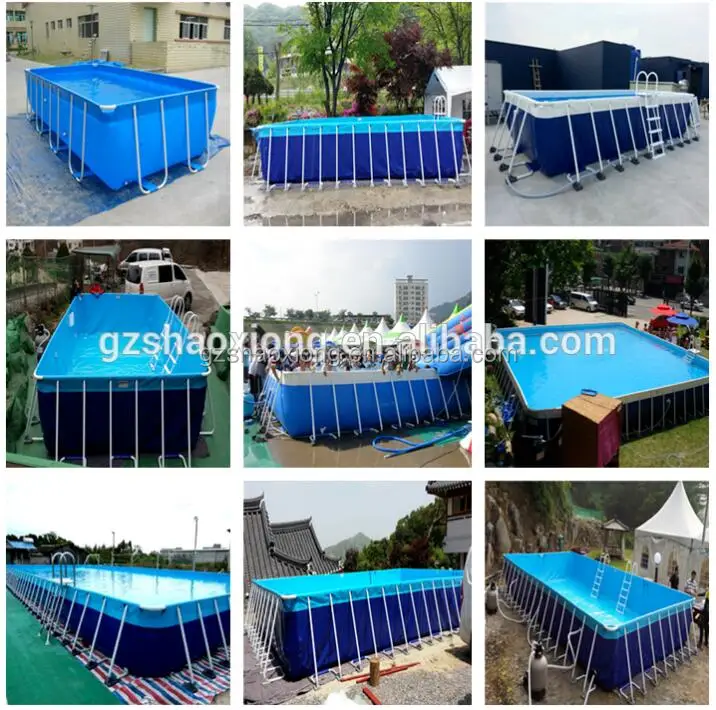 Inflatable Floating Water Game Water Obstacle Course In Sea Or Pool Metal Frame Swimming Pool China Factory Price For Sale