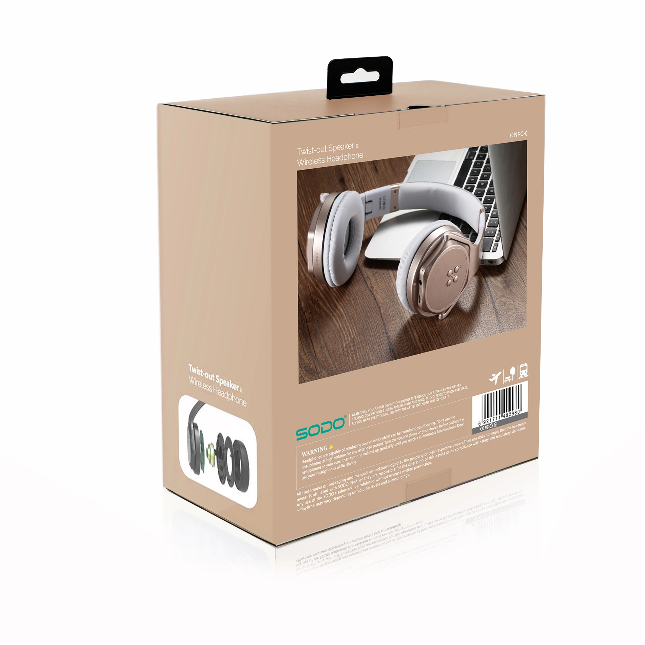 Cheap Boat speaker headphone earphone for iphone earphone BT Wireless 4.2 version SODO MH-3 - ANKUX.COM