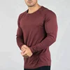 Custom Muscle Fitted Men Long Sleeve tshirts In Bulk