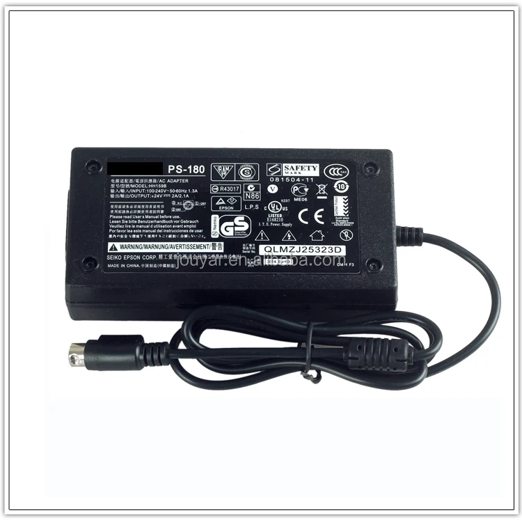 24V 2,5A Supply 3-PIN Plug Receipt Printer epson PS-170 PS-180 TM-T88II III K 