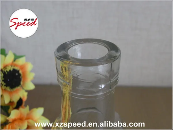 150ml Mini Clear Square Glass Bottle with Cork Top