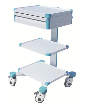 High quality mobile medical instrument crash trolley cart in hospital