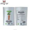 factory printed stand up pouch protien packaging bag resealable custom kraft paper bag