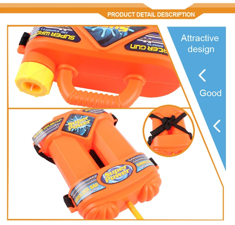 super soaker water gun with backpack