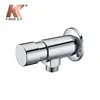 Chrome buttons toilet flushing valve with good quality automatic flusher shutoff