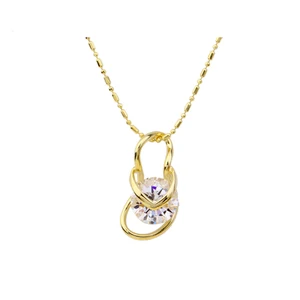 30901 xuping cz stone pendant design in 14k color pendant, jewelry making supplies