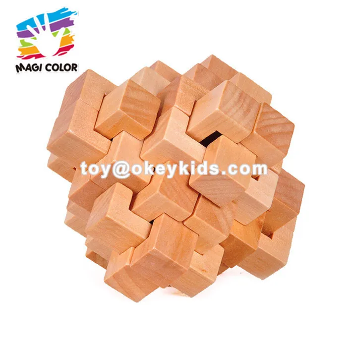 Wholesale Customize Kongming Luban Lock Wooden Puzzle Lock Toy To Anti