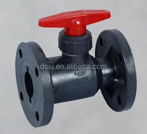 flanged pvc ball valve