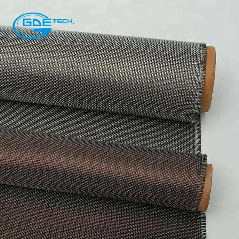 Durable 200gsm Woven Kevlar Fabric Aramid Fiber Cloth Plain Color ...
