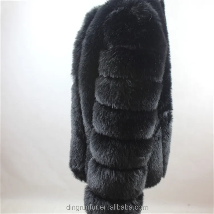 
Dingrun Factory Direct Sale artificial fur jacket wholesale Faux Fur coat 