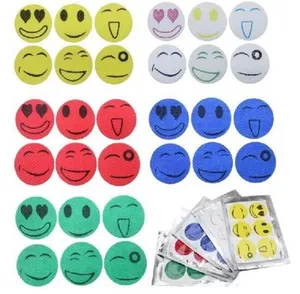 Image of 1 Set 6pcs Smiling Face Drive Midge Mosquito Killer Cartoon Anti Mosquito Repeller Sticker
