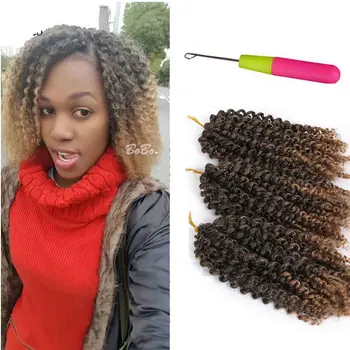 Wholesale Ombre Color Malibob Kinky Twist Braiding Afro Marley