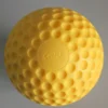 9inch Matt Finish PU Sponge Yellow Dimpled Baseballs[V1001]