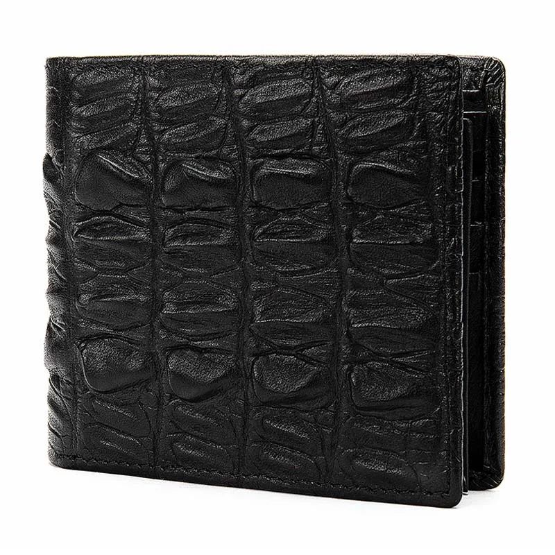 

Genuine Leather Main Material and Open Closure Type crocodile leather Wallet, Customize