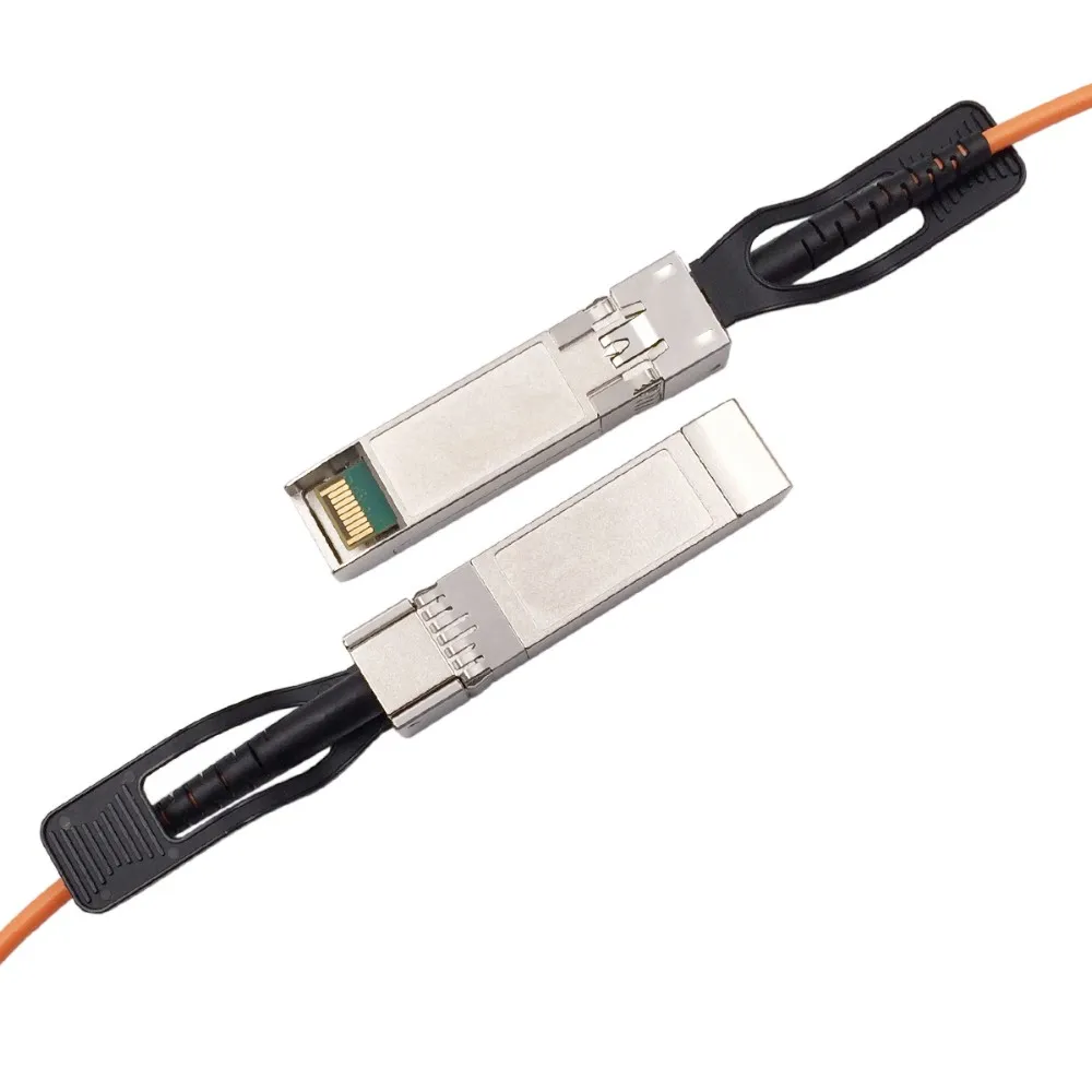 Multi-Mode 80km Transmitting Distance 10G SFP+ 10M AOC 850nm OM2 Optical Fiber Cable for Data Center - ANKUX.COM