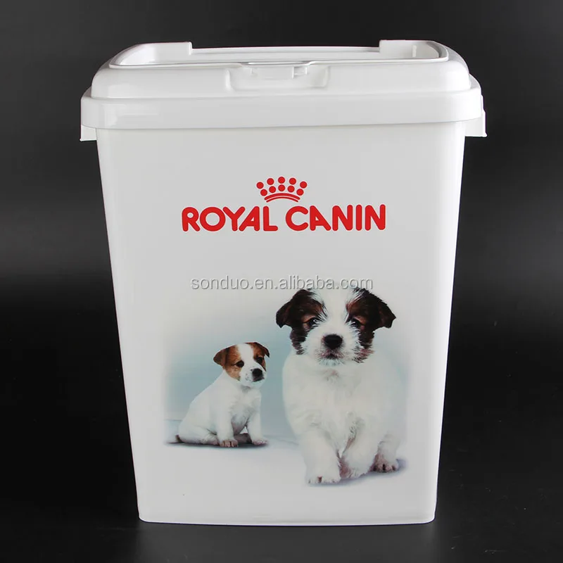 15kgs Rectangle Shape Pet Food Container Dog Cat Food Container Storage