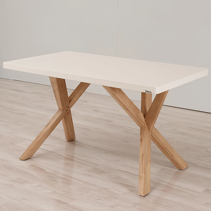 Moderne mdf top keuken tafel hout x been eettafel houten tafels ...