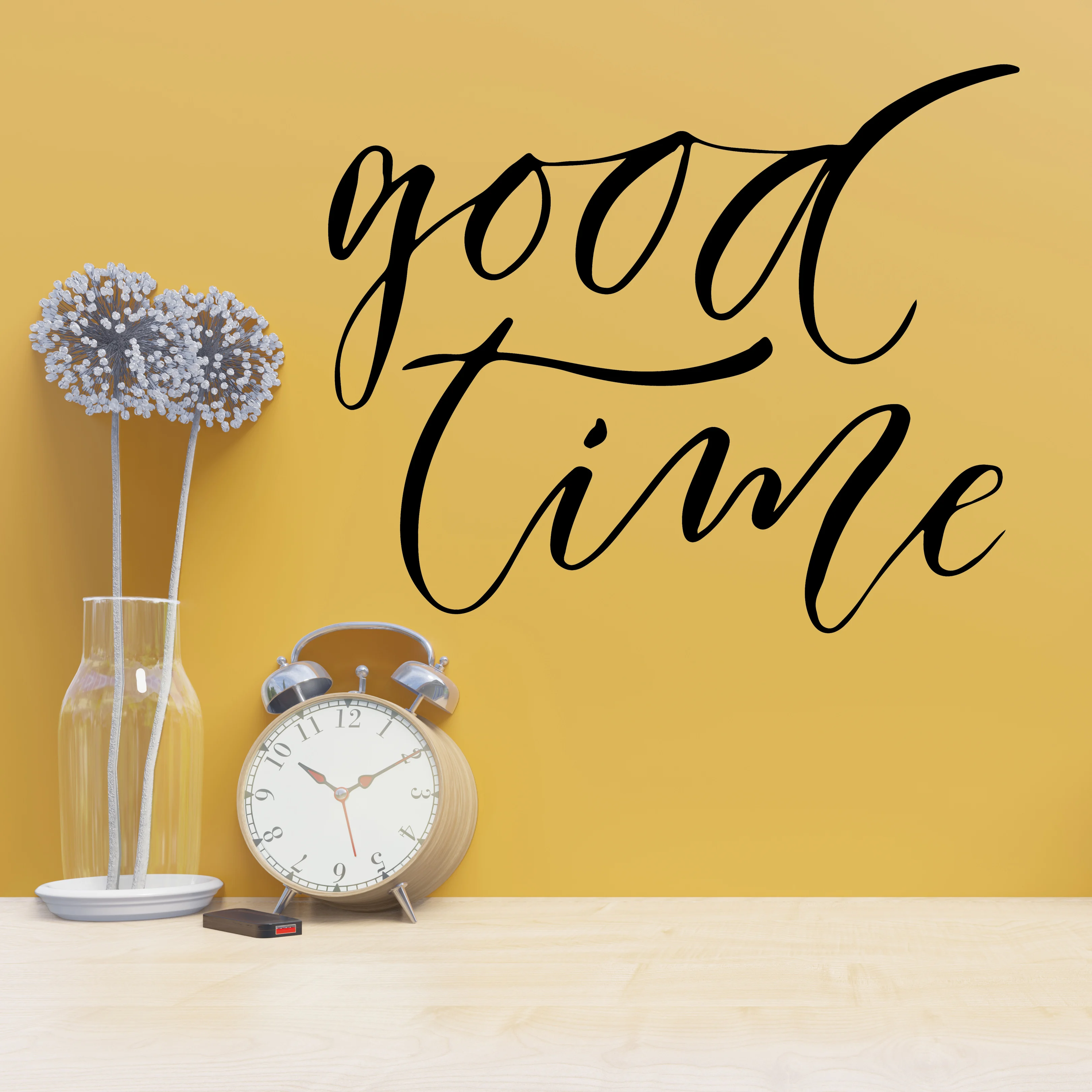 2019 nouveau con&ccedil;u bonne temps amovible sticker mural pvc vinyle autocollant coupe