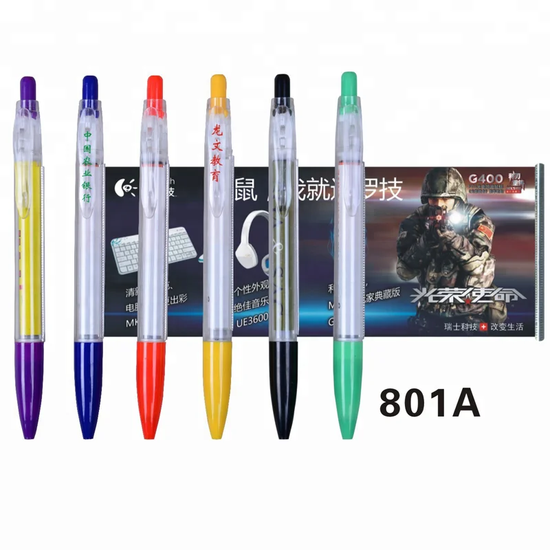 
custom printed advertising retractable pull out banner pens flag ballpoint pen 