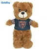 Factory custom plush standing soft teddy bear with t-shirts