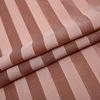 High-Fashion brown plain dyed woven stripe pattern chinese brocade acetate fabric