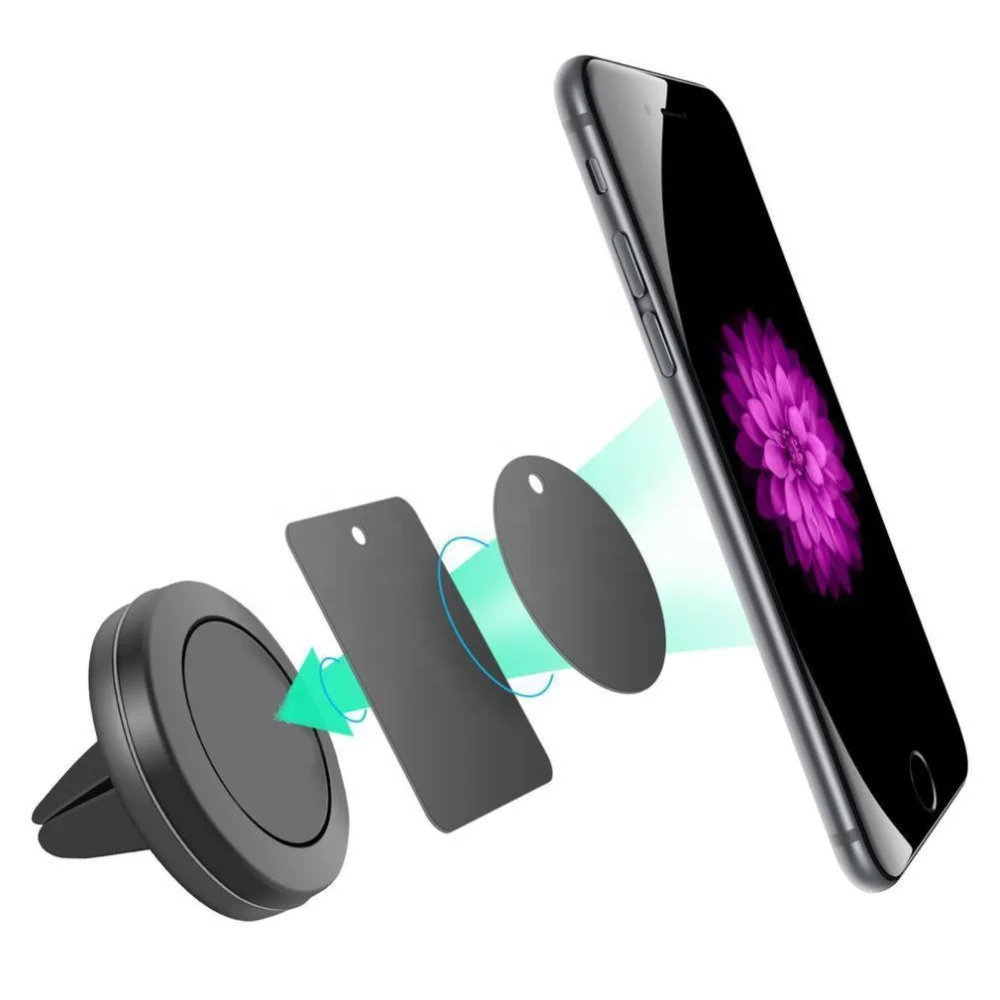 

best selling universal magnet Air Vent Magnetic Car Mount Mobile Phone Holder for Promotional gift, Black