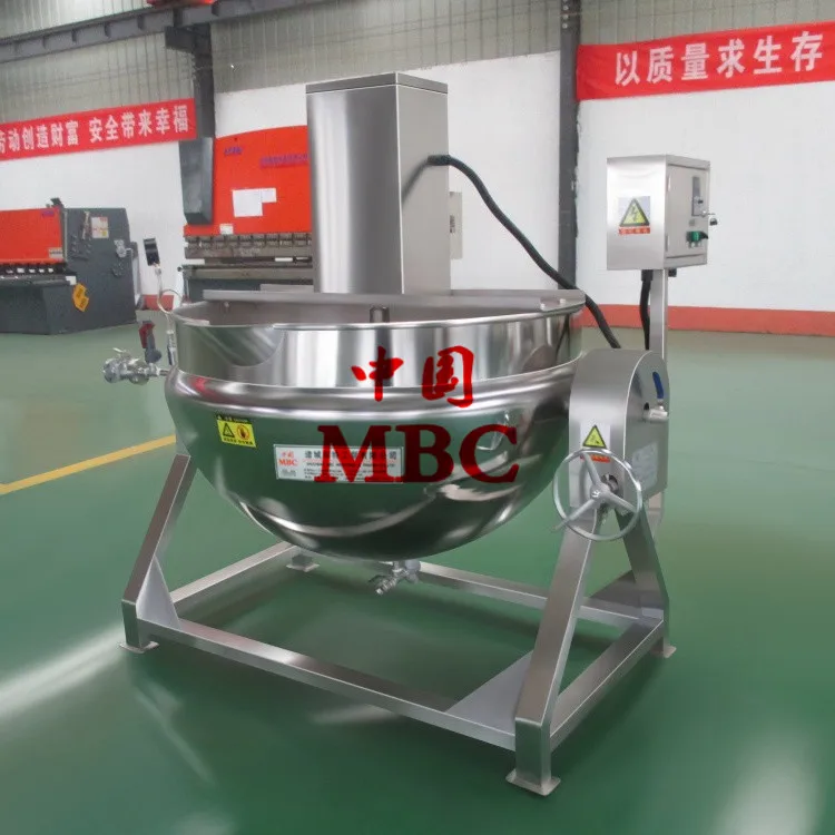 Steam Jacketed Cooking Kettle With Agitator .jpg