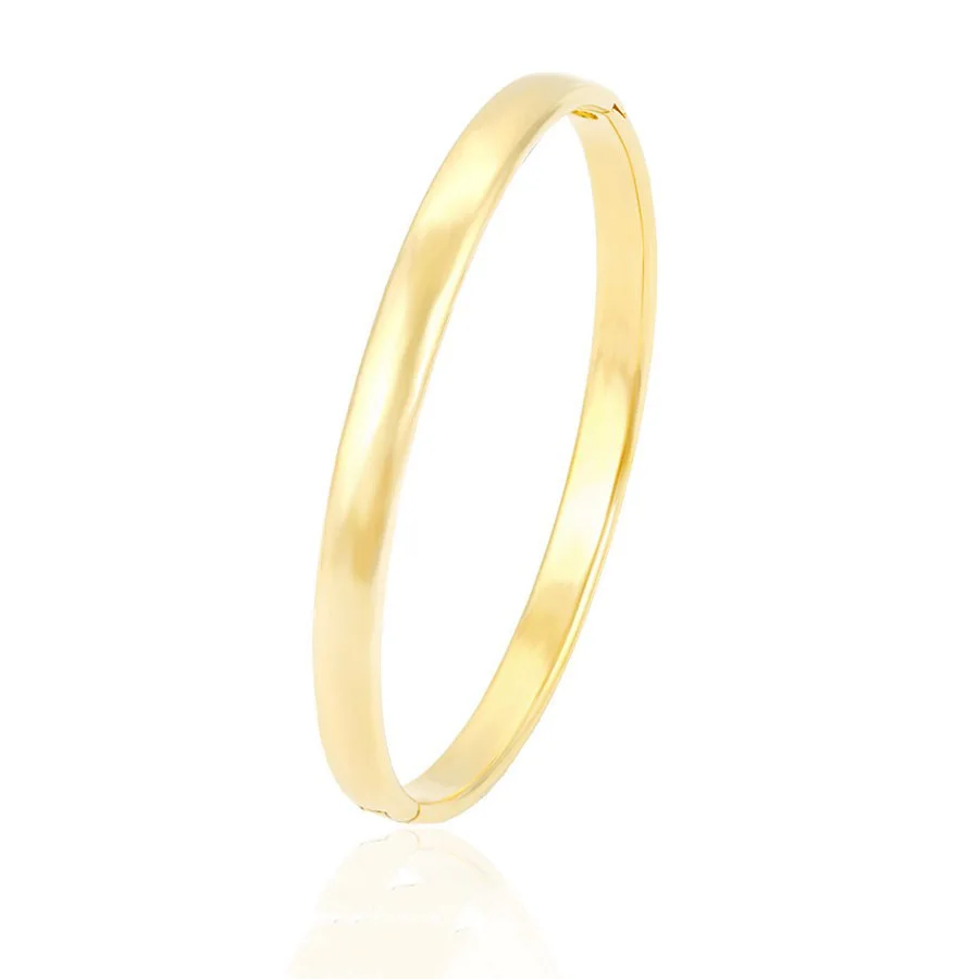 

51566 xuping gold jewellery dubai Classic smooth brass bangle for girls