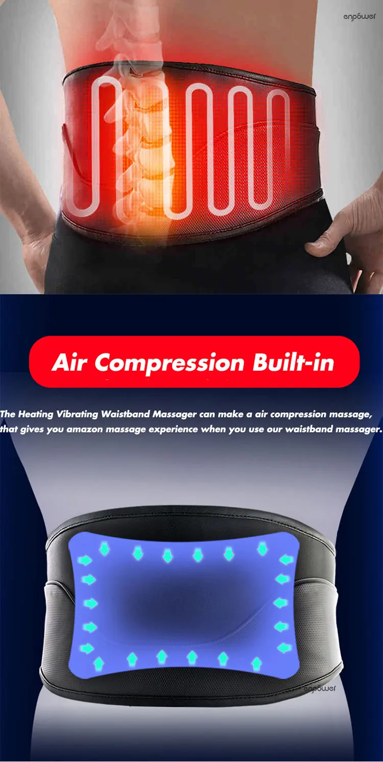 Rechargeable Wireless Electric Healthcare Vibration Massage Belt ...