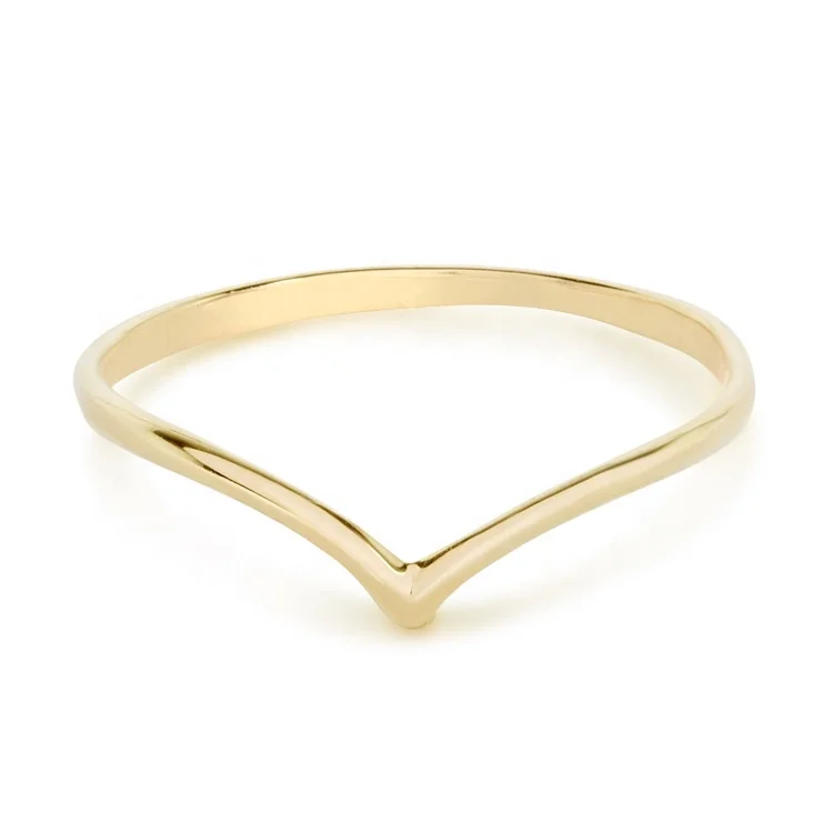 

Simple v shape ring 925 Sterling Silver simple rings for girls LYR0413, Picture shows