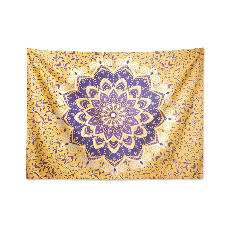 Permadani Hiasan Dinding Bunga Bohemian Permadani Mandala Hippie Motif Bunga Kuning Dan Ungu Dekorasi Rumah Seni Dinding Emas Hangat Buy Kuning Dan Ungu Bunga Permadani Bohemian Permadani Khusus Mandala Hippie Permadani Gantung Product On