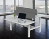 Electric back to back 2 seats motorized office adjustable height sit to stand table