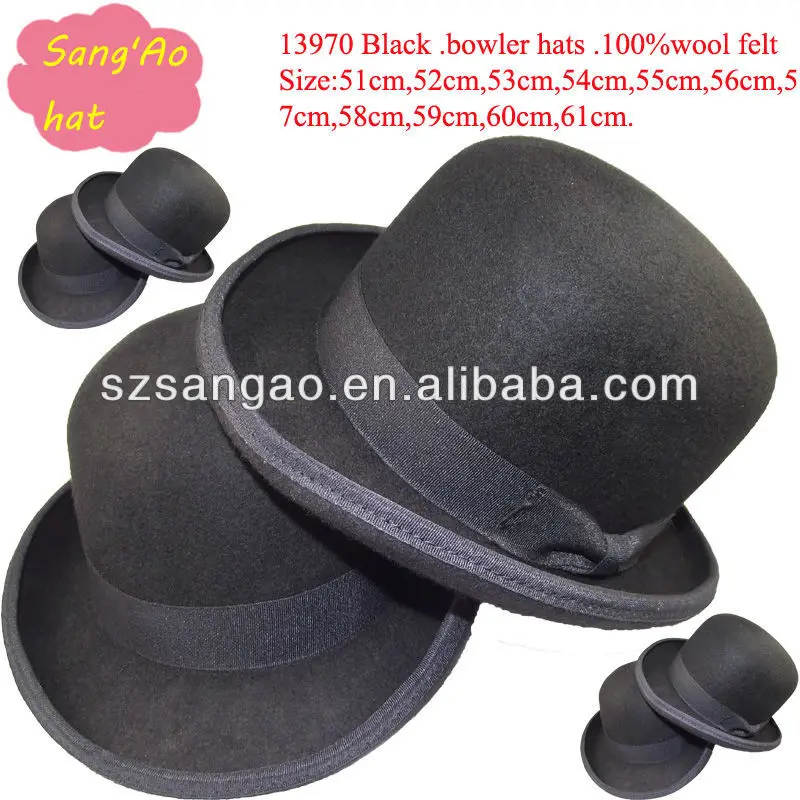 Wholesale black perfect bowler