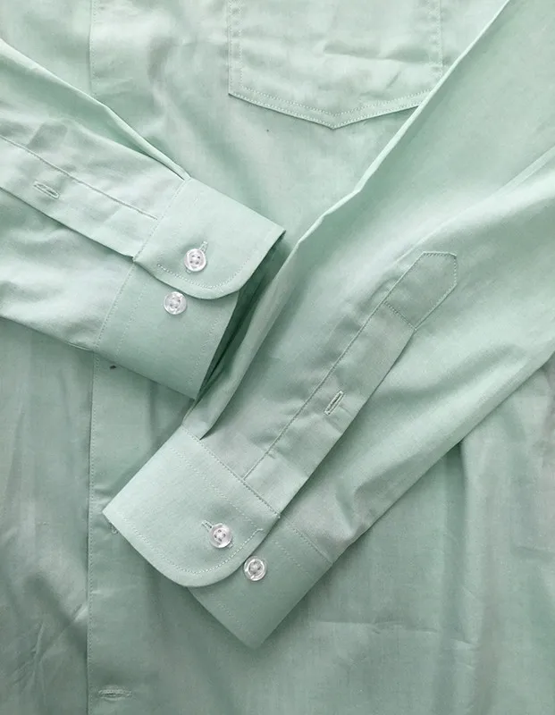 Camisa Verde Claro De Popelina Para Hombre,Camisa De Vestir Camisa Verde Claro De Popelina Para Hombre,Camisa De Vestir