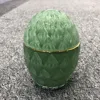 egg shaped glass jar for easter day