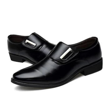 Black Cow Leather Men Office Shoes Man Shoe Black Cow Leather Men Office Shoes