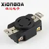 30A 125V-250V NEMA L14-30R Locking Receptacle Industrial Plug Socket